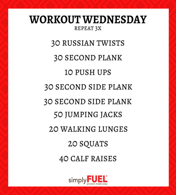 Workout Wednesday! – simplyFUEL