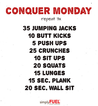 Conquer Monday Workout