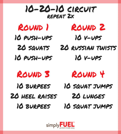 10-20-10 Circuit Workout