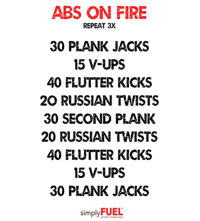 ABs on FIRE workout!