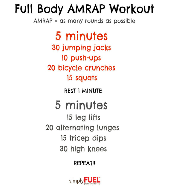 Achieve Total Fitness with Full Body AMRAP Workouts