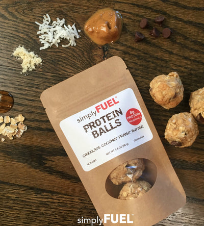 Chocolate Coconut Peanut Butter Protein Balls