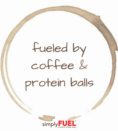 Fueled by coffee and protein balls!