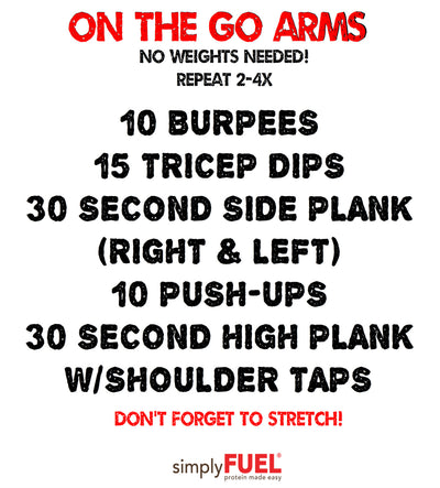 On The Go Arm Workout!