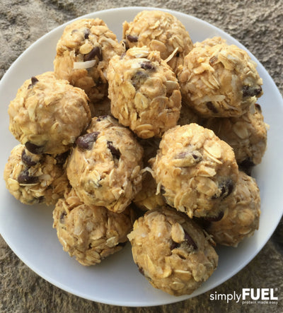 A plate full of protein balls = a plate full of happiness!