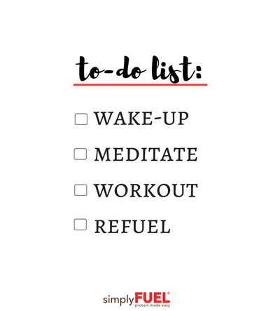 To-do list for good health.