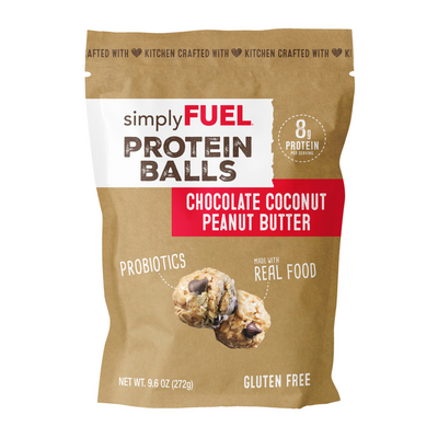 simplyFUEL Chocolate Coconut Peanut Butter Protein Balls 12 pack