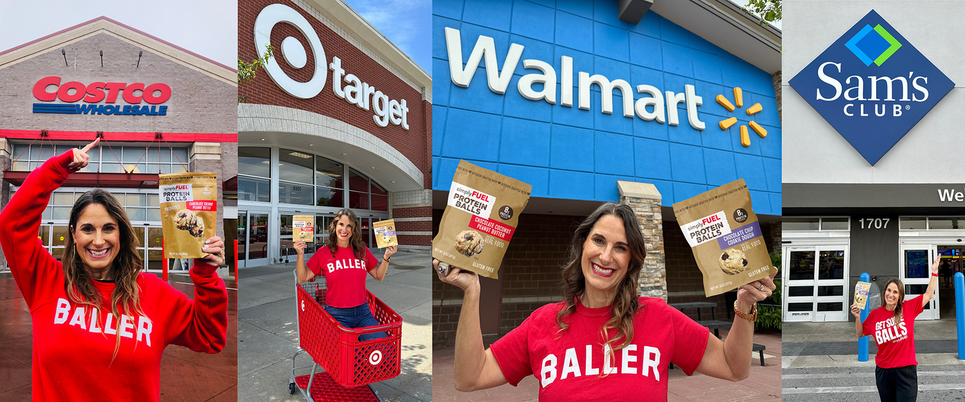 Simply Fuel Collage of Walmart, Sams, Target and Costco